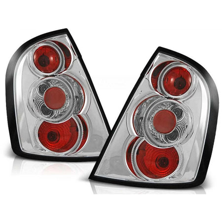 Fanali Posteriori Tuning Cromati per Skoda Fabia I 12.1999-06.2004 Berlina 5