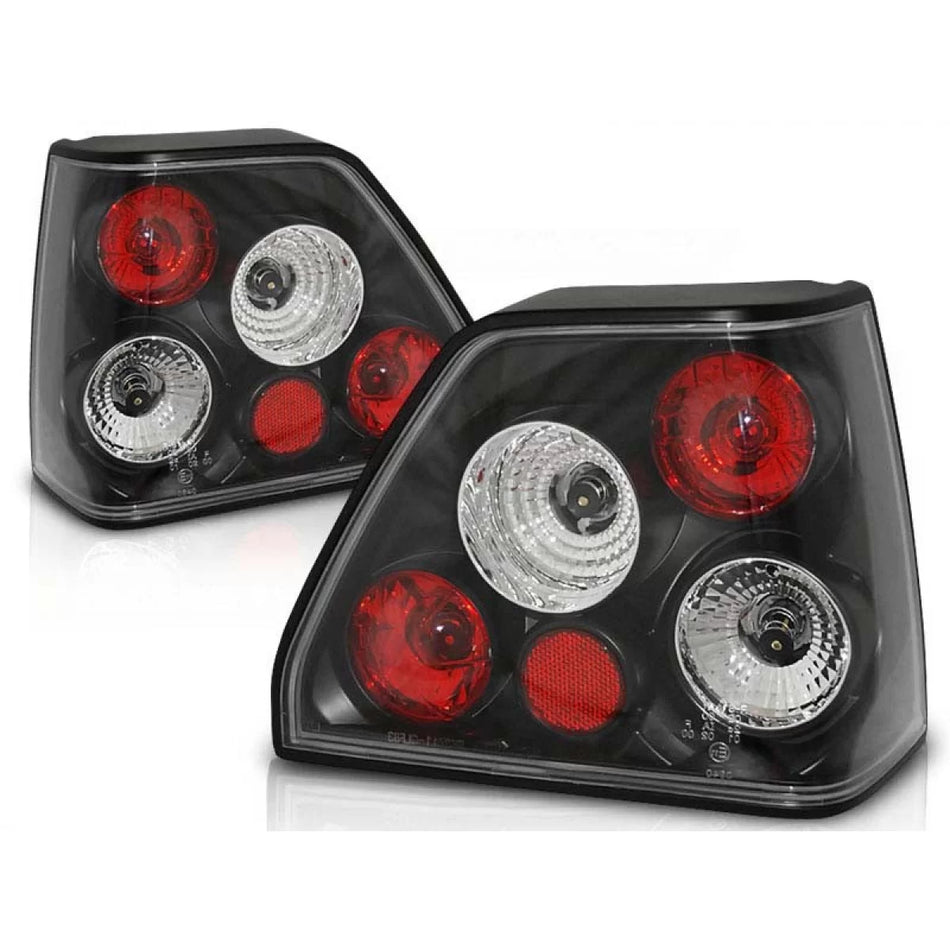 Fanali Posteriori Tuning Neri Dx e Sx per Volkswagen Golf 2 83-91 Berlina 5