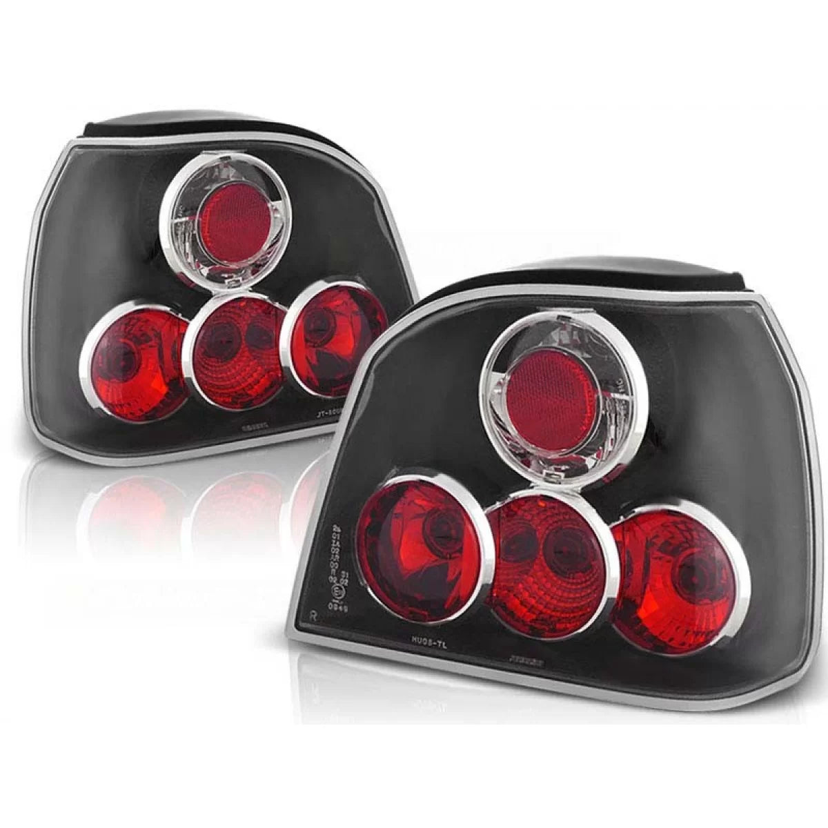Fanali Posteriori Tuning Neri Sinistro e Destro per Volkswagen Golf 3 1991-1997
