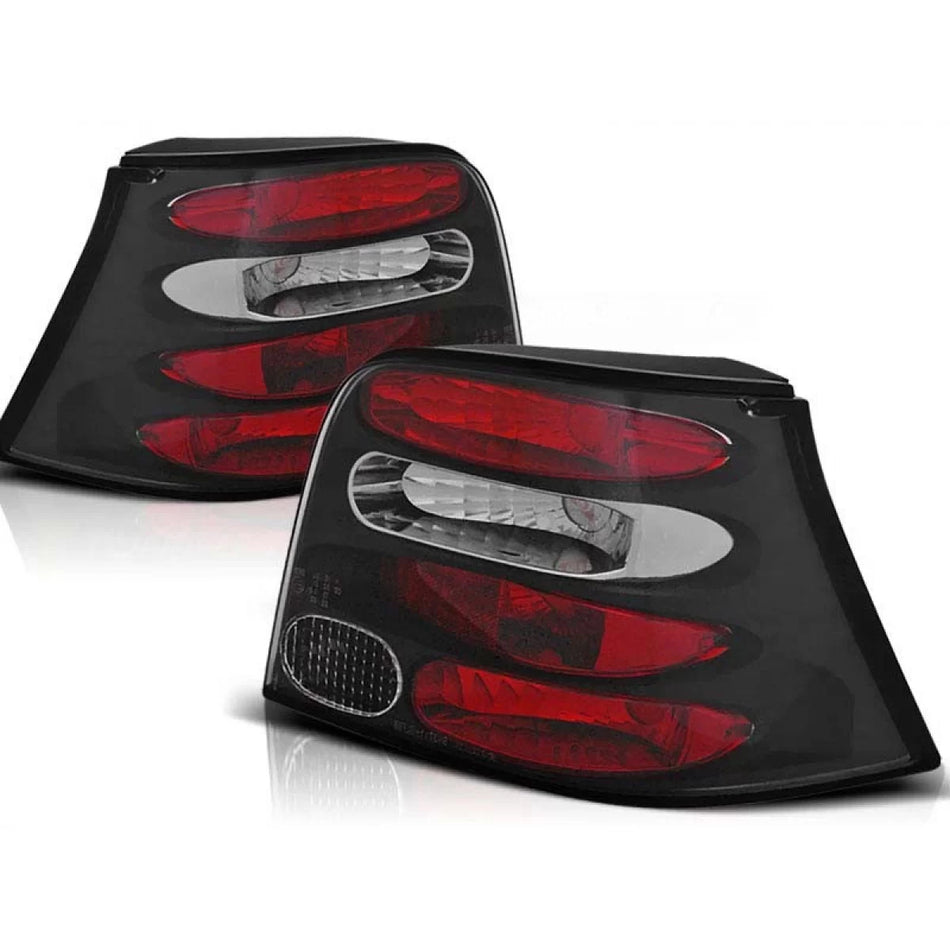 Fanali Posteriori Tuning Neri Sinistro e Destro per Volkswagen Golf 4 1997-2003