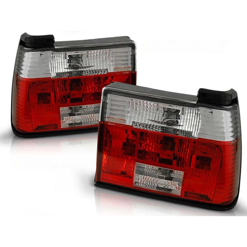 Fanali Posteriori Rosso Bianco per Volkswagen Jetta 1984-1991 Berlina Dx Sx