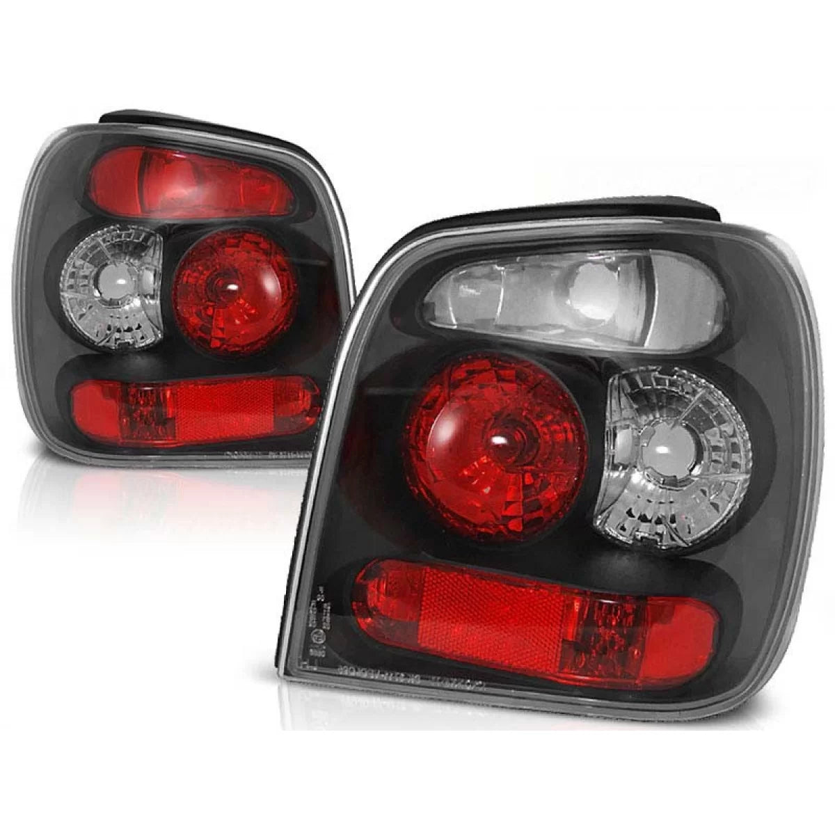 Fanali Posteriori Neri Sinistro e Destro per Volkswagen Polo 6N 1994-1999