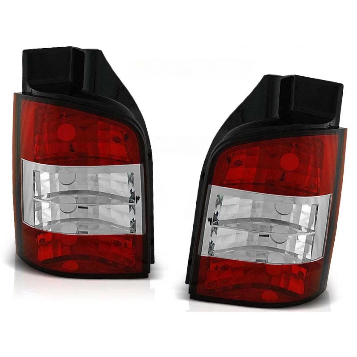Fanali Posteriori Rossi Bianchi per Volkswagen T5 04-09 Dx e Sx