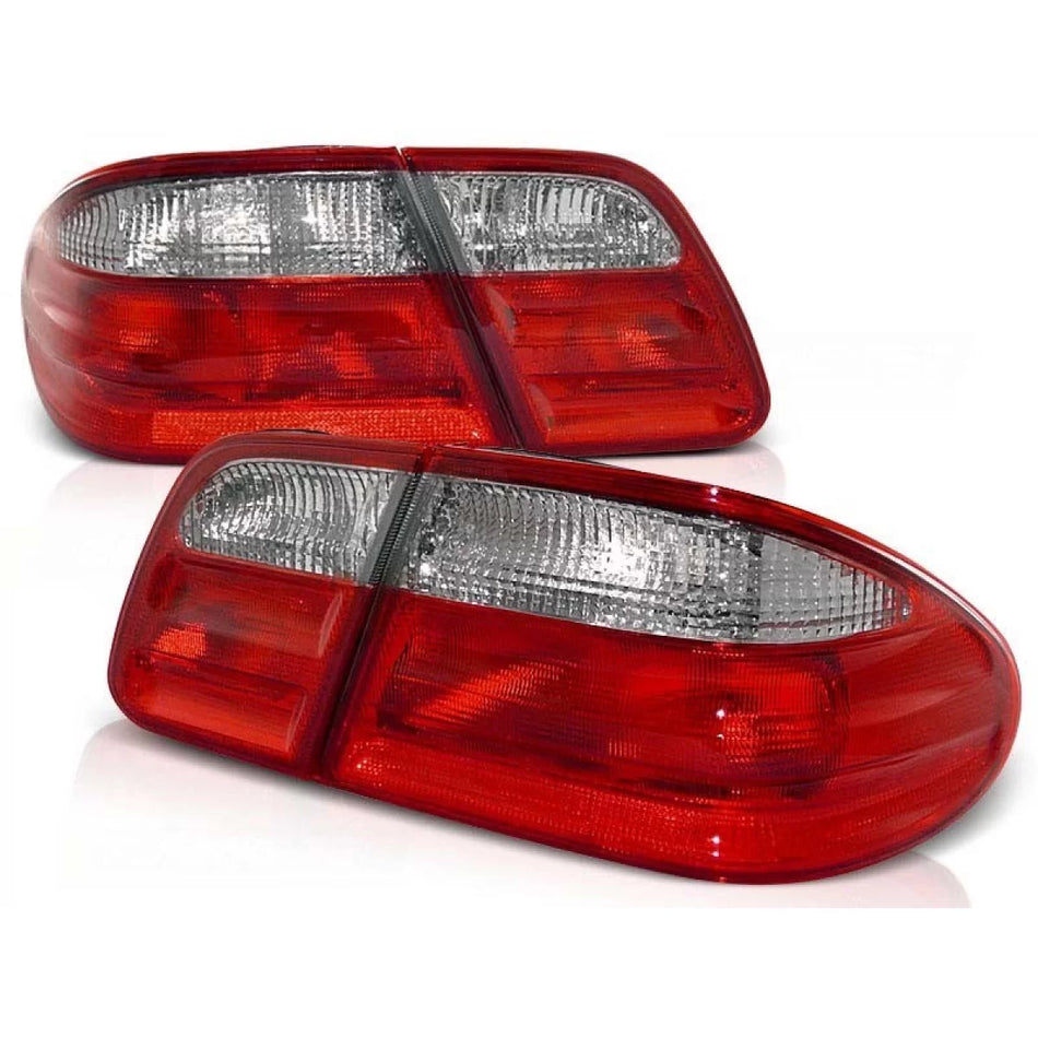 Fanali Posteriori Tuning Rosso Bianco per Mercedes Classe E W210 1995-2002