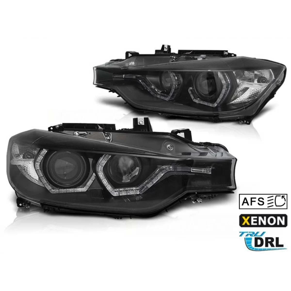 Kit Fari allo Xeno Anteriore Dx e Sx con Base Nera per BMW Serie 3 F30