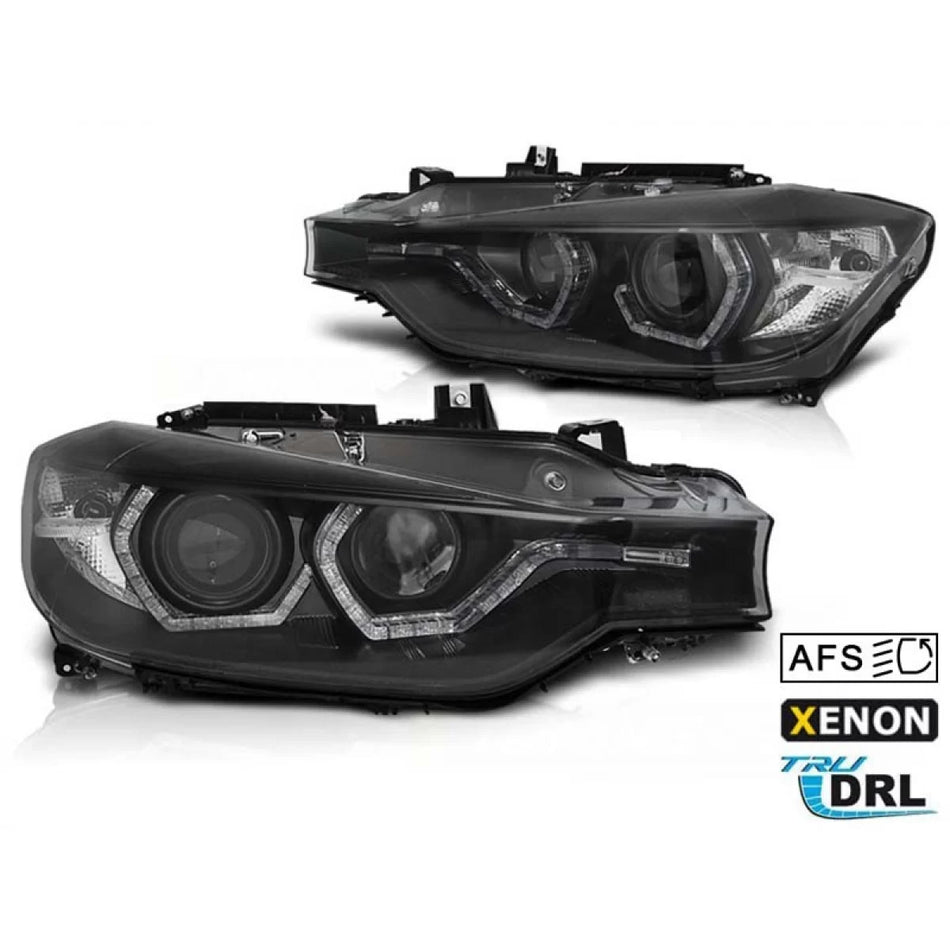 Kit Fari allo Xeno Anteriore Dx e Sx con Base Nera per BMW Serie 3 F30