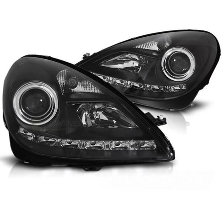 Kit Fari allo Xeno Anteriore Sinistro e Destro Base Nera per Mercedes SLK R171