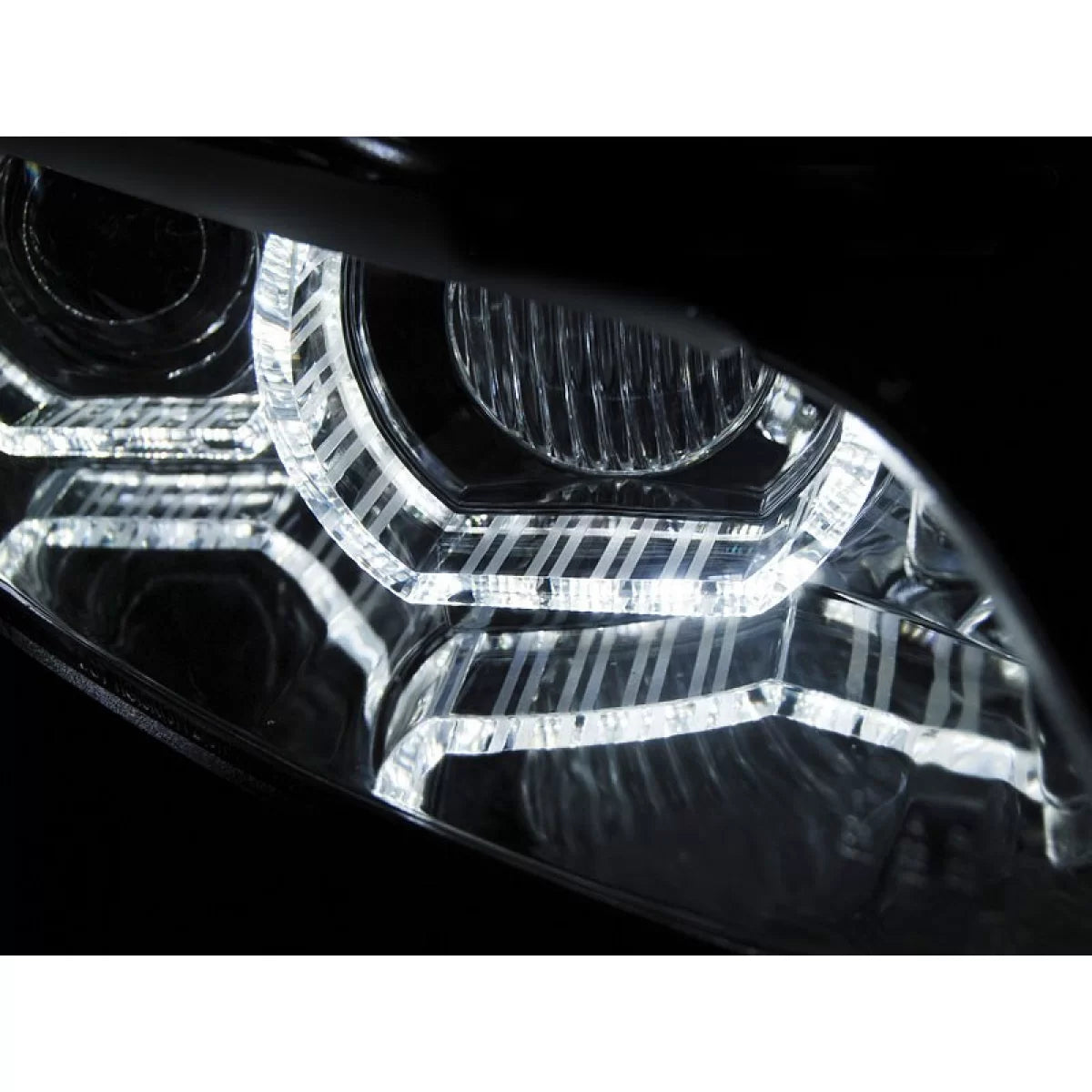 Fari allo Xeno Tuning con Base Cromata per BMW Serie 3 E92 E93 2006-2010