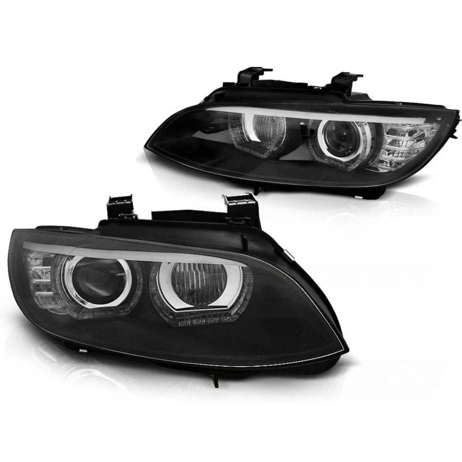 Fari allo Xeno Tuning con Base Nera per BMW Serie 3 E92 E93 2006-2010