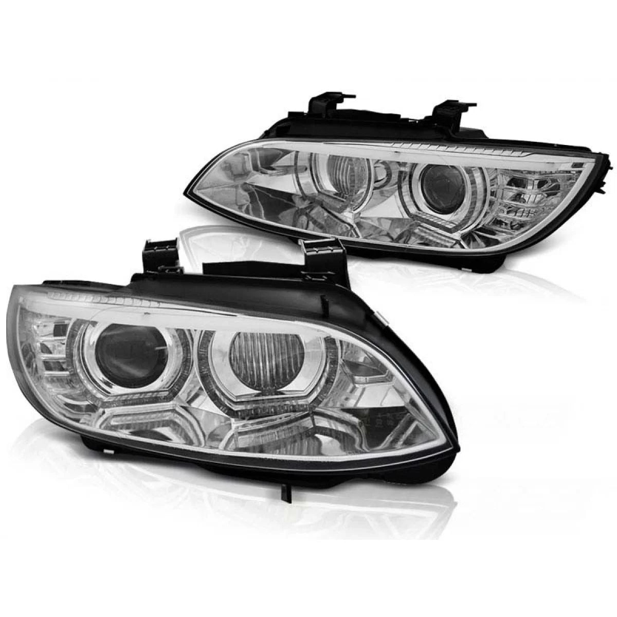 Fari allo Xeno Tuning con Base Cromata per BMW Serie 3 E92 E93 2006-2010