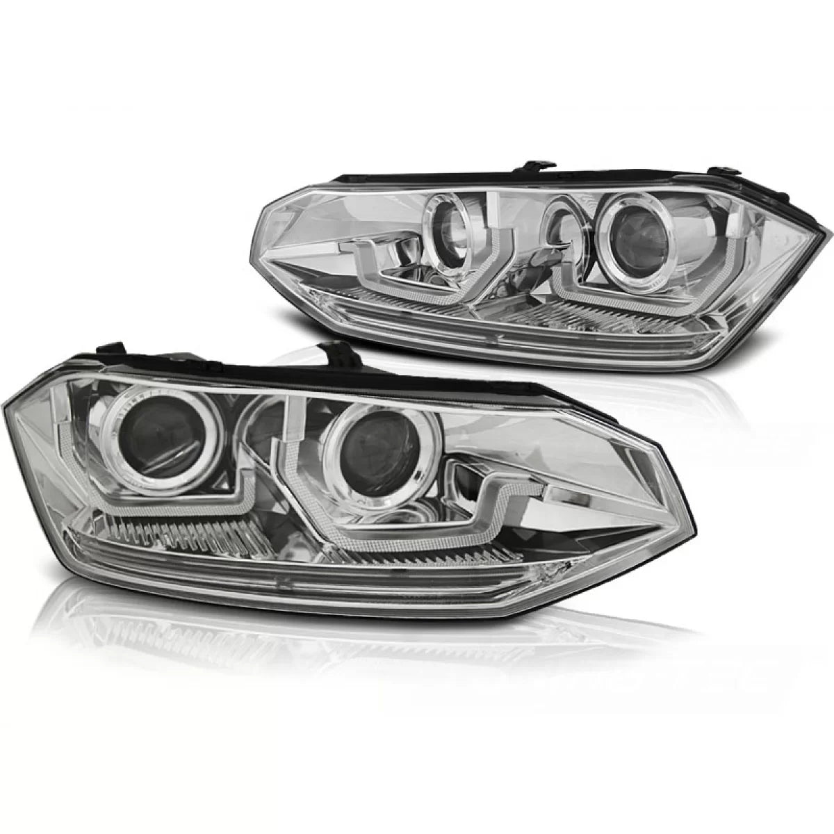 Fanale Posteriore LED Cromato Destro per Volkswagen Polo Vi 2G 17-21