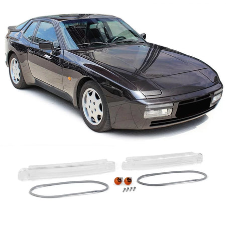 Fanali Indicatori Anteriori Bianchi con Guarnizioni per Porsche 944 87-91 S2