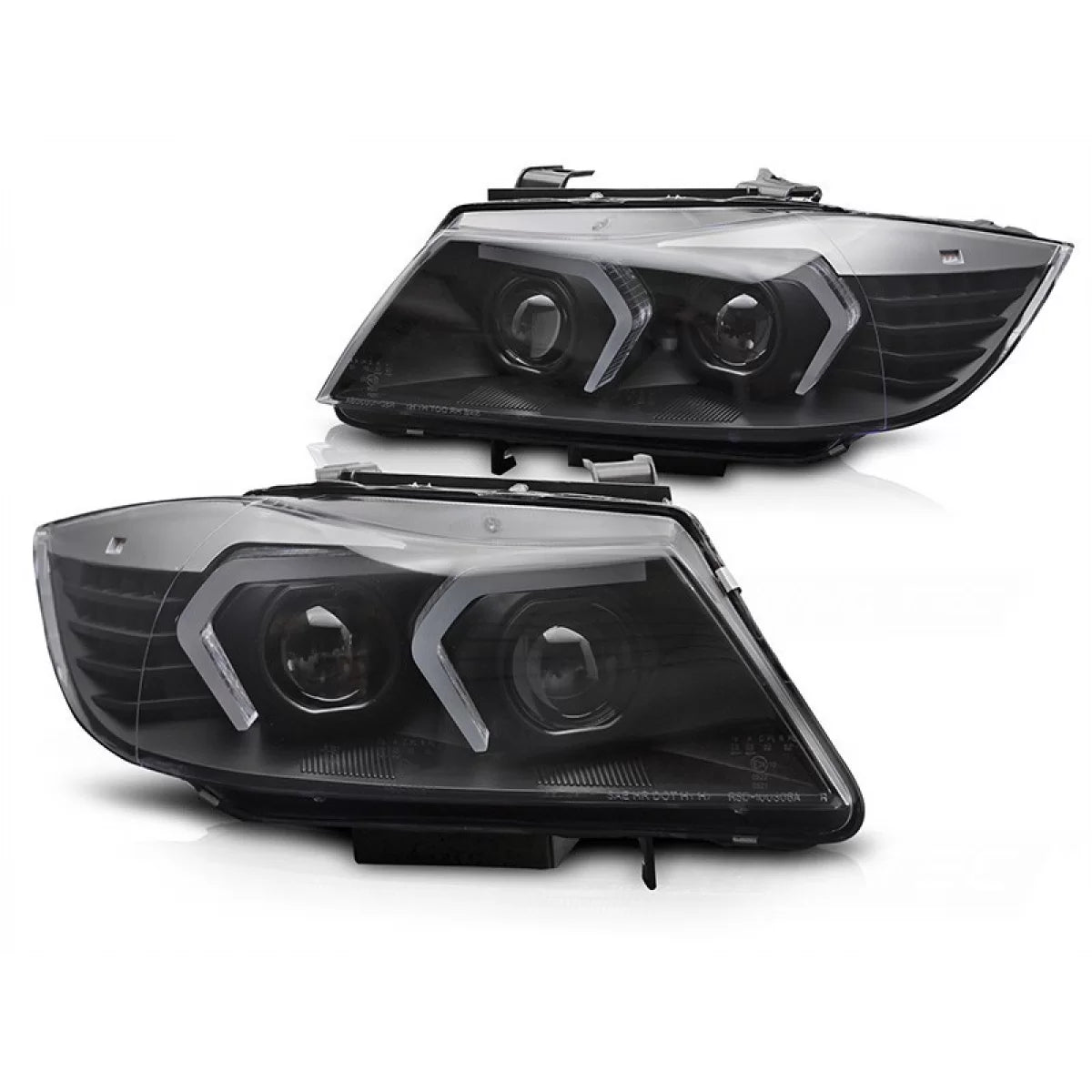 Fari allo Xeno Anteriori con Base Nera per BMW Serie 3 E90 E91 2009-2011