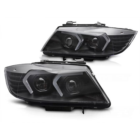 Fari allo Xeno Anteriori con Base Nera per BMW Serie 3 E90 E91 2009-2011