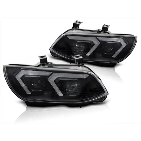 Fari Xenon Anteriori Sinistro e Destro con Base Nera per BMW Serie 3 E92