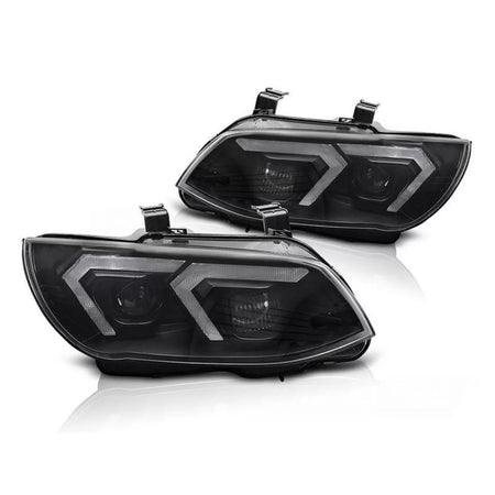 Fari Xenon Anteriori Dx e Sx con Base Nera per BMW Serie 3 E92 2010-2013