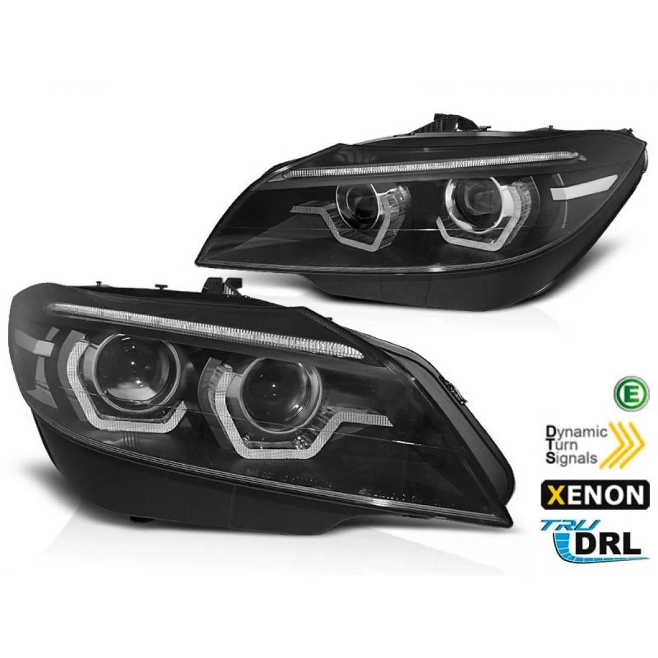 Fari allo Xeno con Angel Eyes 3D Anteriore Dx e Sx BMW Z4 E89 2009-2013 Afs