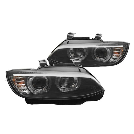 Fari Xenon Anteriori Sinistro e Destro con Base Nera per BMW Serie 3 E92 E93