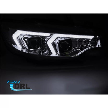 Fari Xenon Anteriore Sinistro e Destro con Base Cromata per BMW Serie 4 F32