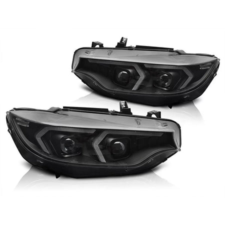 Fari Xenon Anteriore Dx e Sx con Base Nera per BMW Serie 4 F32 2013-2017