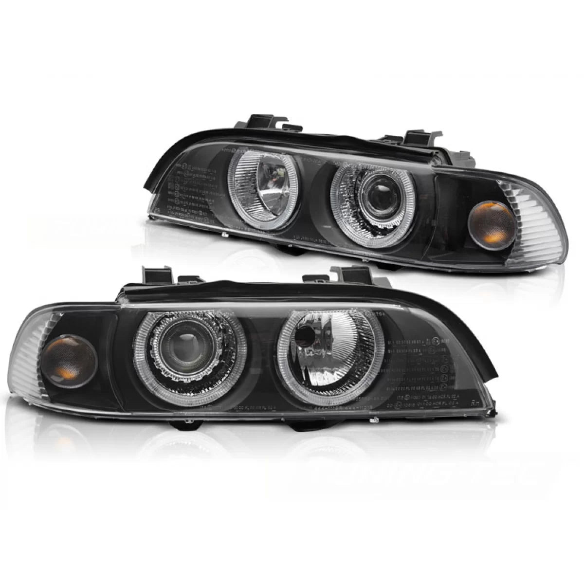 Fari allo Xeno con Angel Eyes Neri per BMW E39 LCI 00-03