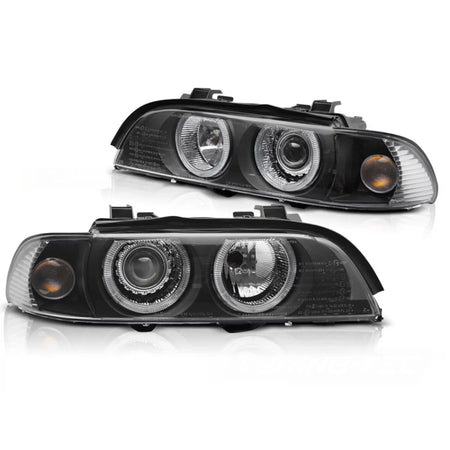 Fari allo Xeno con Angel Eyes Neri per BMW E39 LCI 00-03