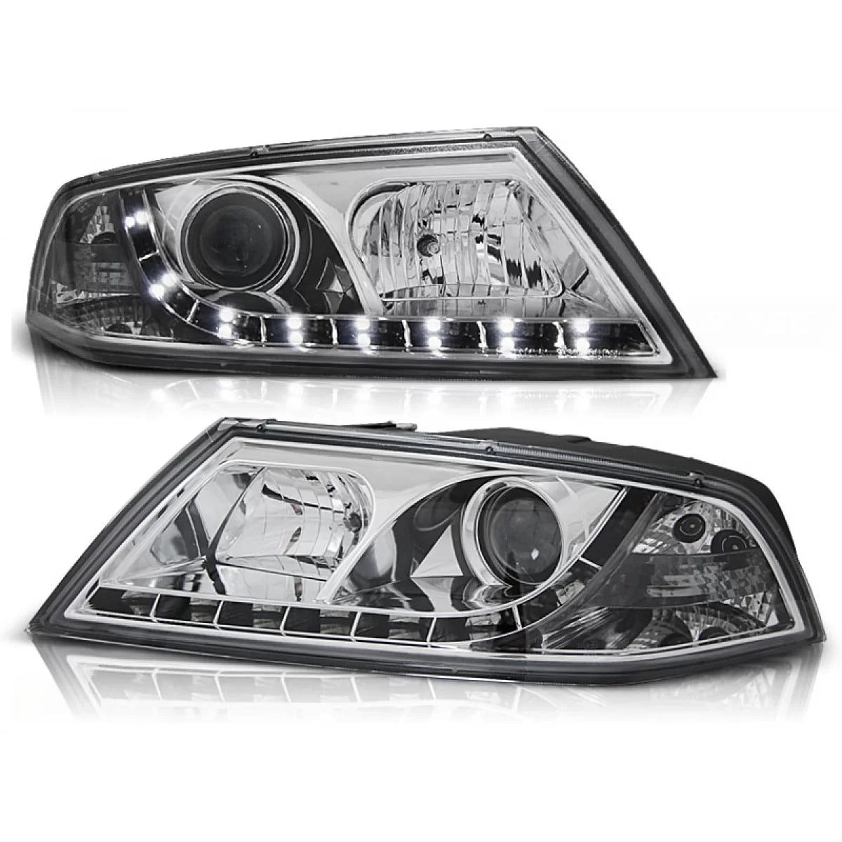 Fari allo Xeno Daylight Cromati Anteriore Skoda Octavia 2 03.04-08