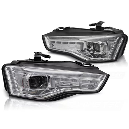 Fari Xenon LED Cromati Sequenziali per Audi A5 11-16