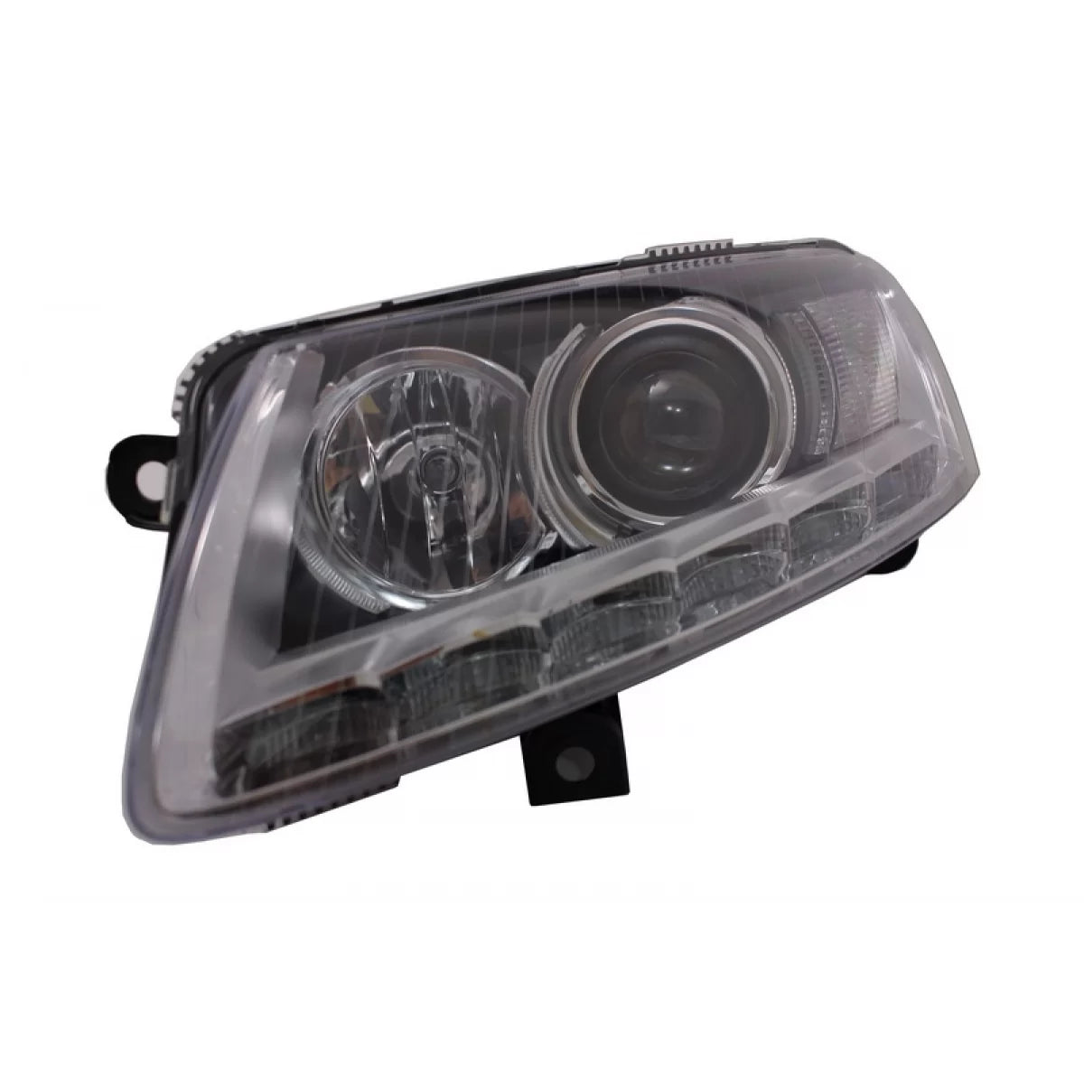 Fari Xenon LED con Luci Diurne Cromati Senza Afs per Audi A6 4F 2004-2008 LHD