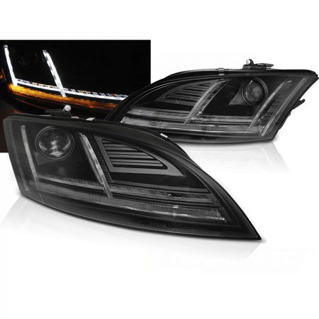 Fari Xenon LED DRL Neri con Afs Anteriore Audi Tt 8J 2010-2014