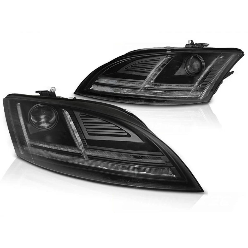 Fari Xenon LED DRL Neri con Afs Anteriore Audi Tt 8J 2010-2014