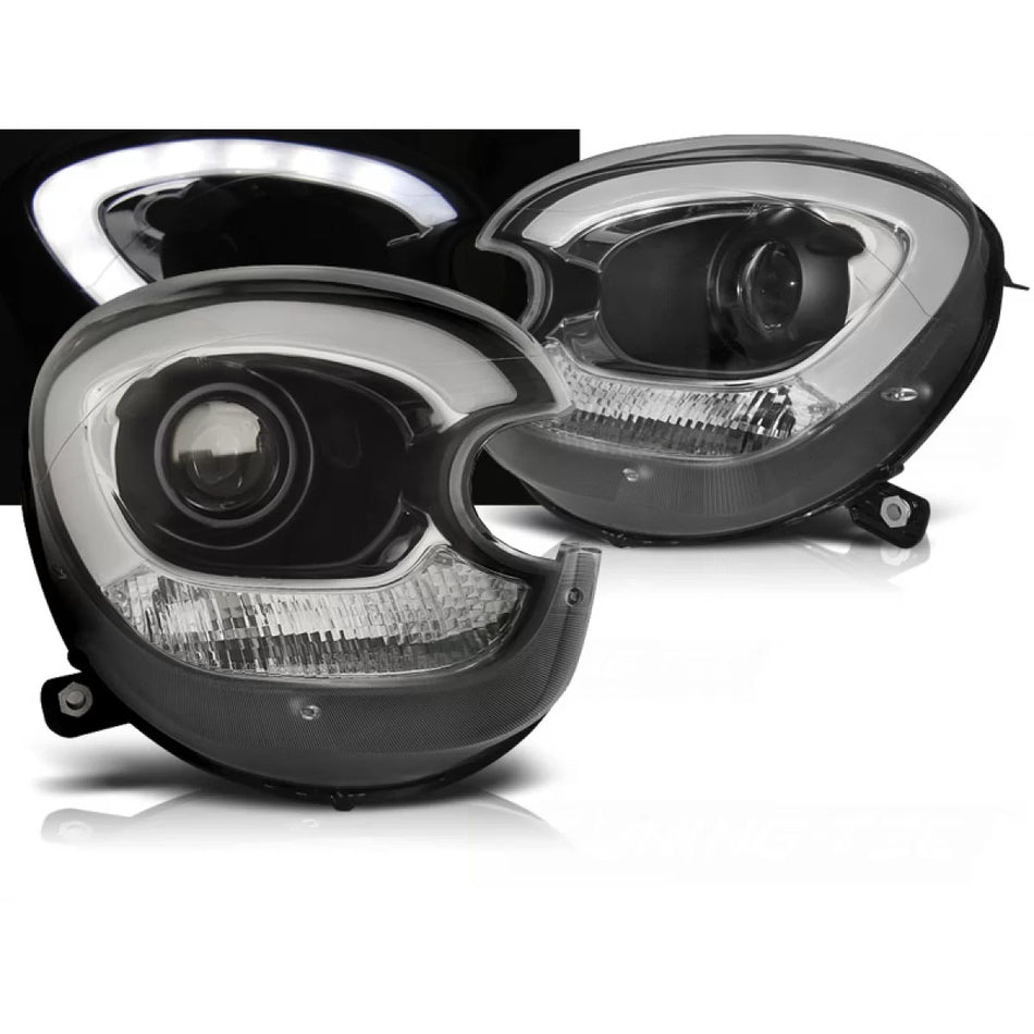 Tubo Luce Fari Xenon Nero Anteriore per BMW Mini Cooper R60 R61 10-16