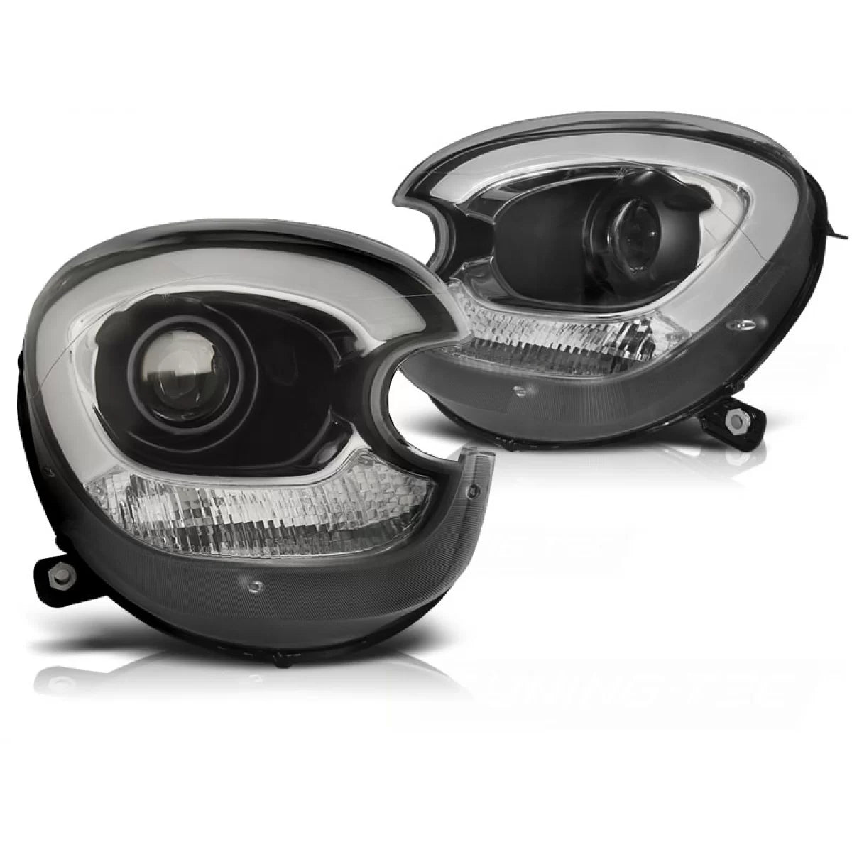 Tubo Luce Fari Xenon Nero Anteriore per BMW Mini Cooper R60 R61 10-16
