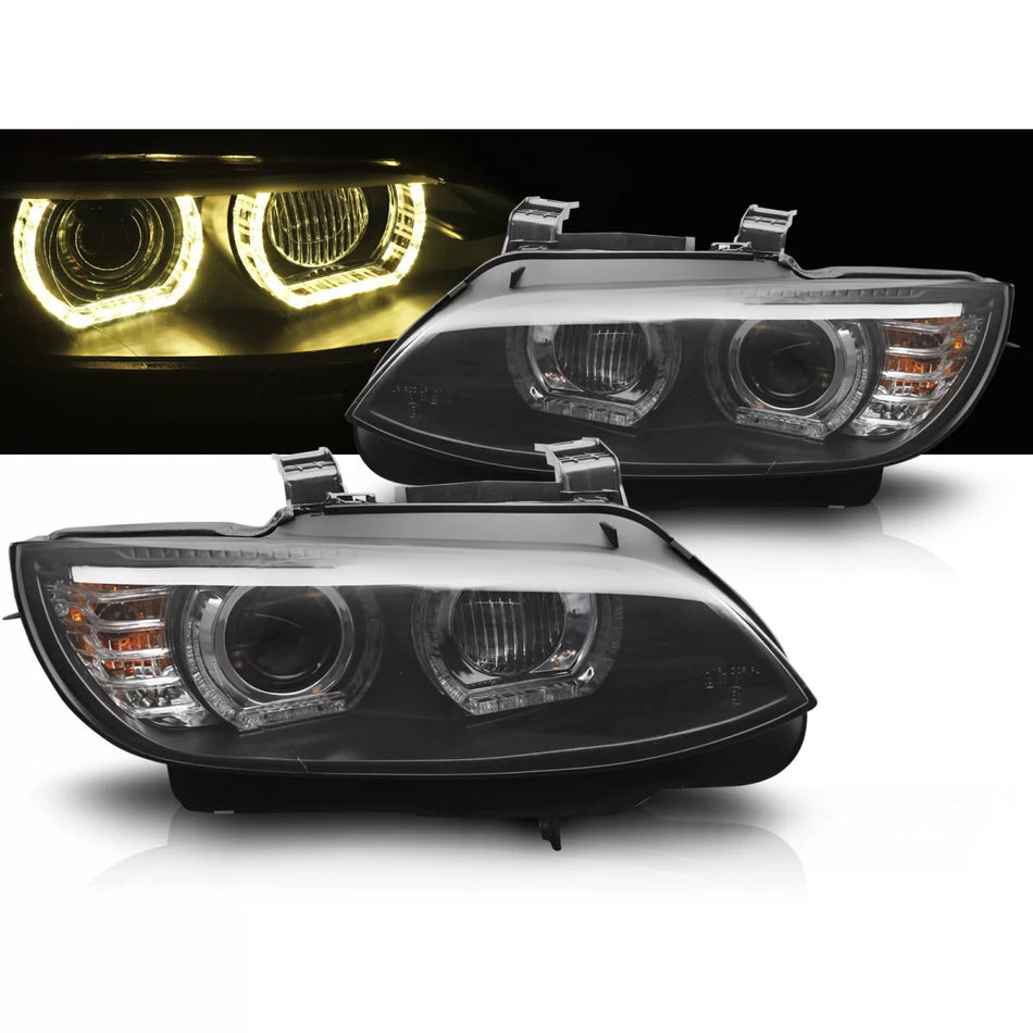 Fari Anteriori Xenon LED Giallo con Luci Diurne BMW E92 E93 06-10