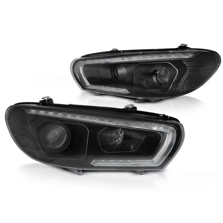 Tubo Fari LED Sequenziali Nero Anteriore VW Scirocco 08-14
